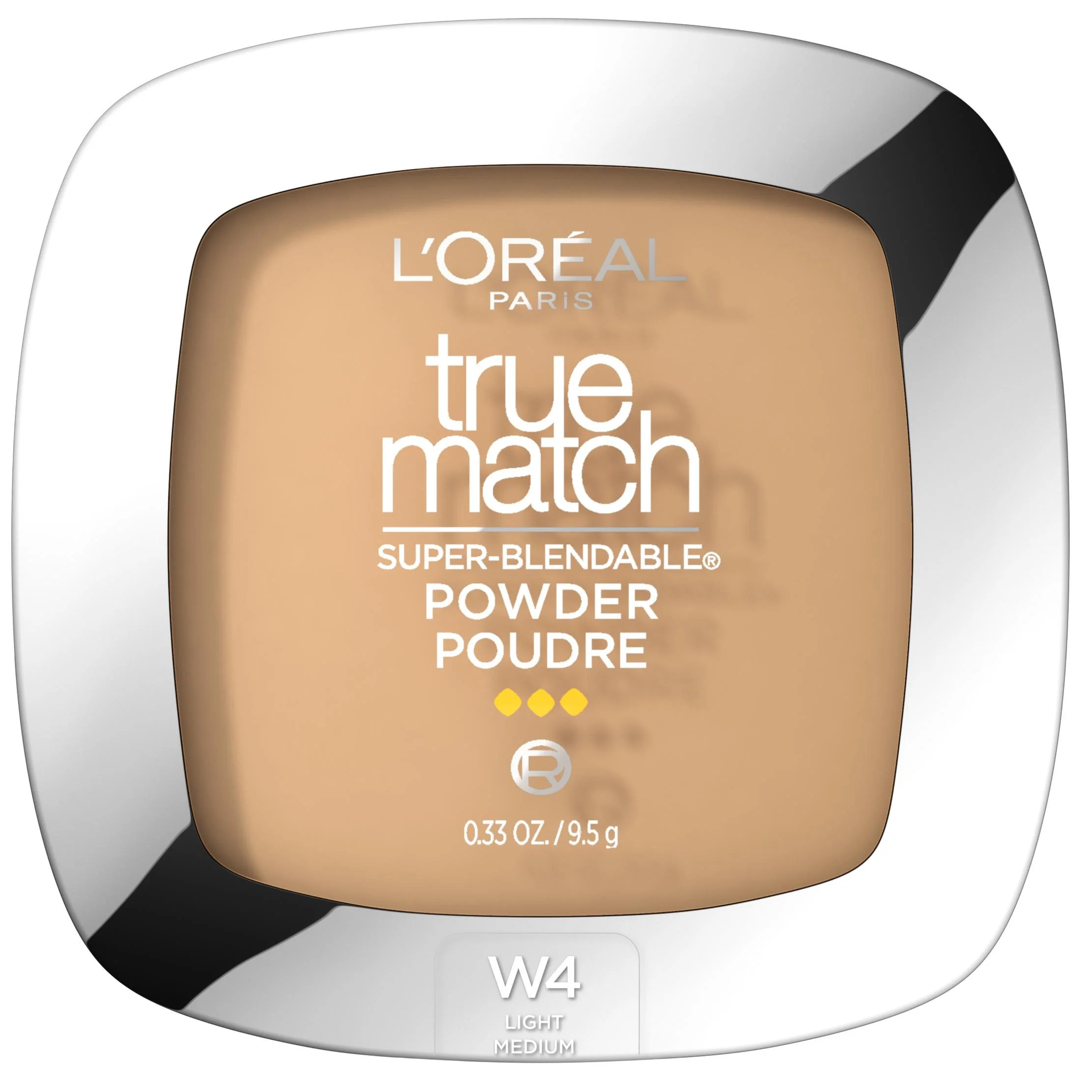 L'Oreal Paris True Match Super-Blendable Pressed Powder, W4 Light Medium, 0.33 oz | Walmart (US)
