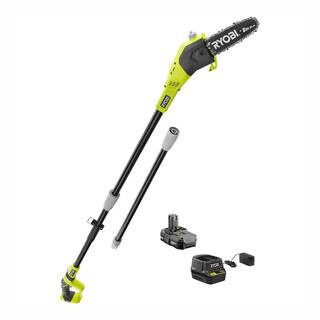 RYOBI ONE+ 18V 8 in. Cordless Battery Pole Saw with 1.3 Ah Battery and Charger P4361 | The Home Depot