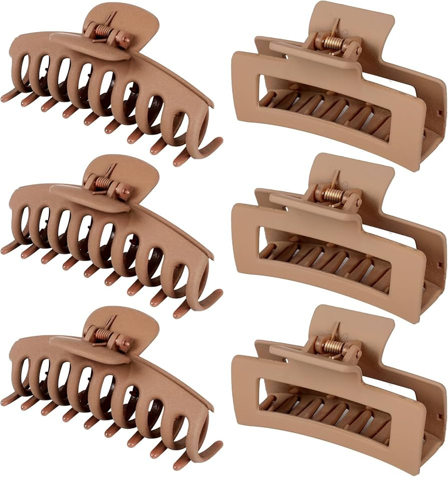 79Style 6pcs Hair Clips For Women Claws Clips For Thick Hair Banana Clips For Hair PLastic Hair C... | Amazon (US)