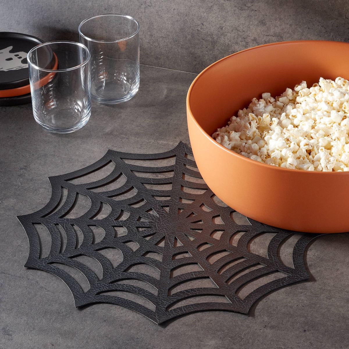 Halloween Web Faux Leather Placemat Charger - Threshold™ | Target