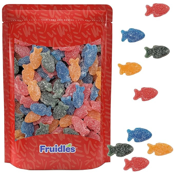 Multicolor Sanded JUJU Fish Gummi Candy Holiday Treats, Delicious Gummy Candy, Fun and Festive Ho... | Amazon (US)