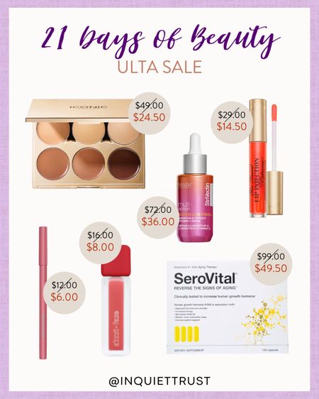 Products from Too Faced, SeroVital, and StriVectin are on sale today for Ulta's 21 Days of Beauty!

#skincaremusthaves #onsalenow #beautypicks #makeupessentials

#LTKbeauty #LTKunder50 #LTKsalealert