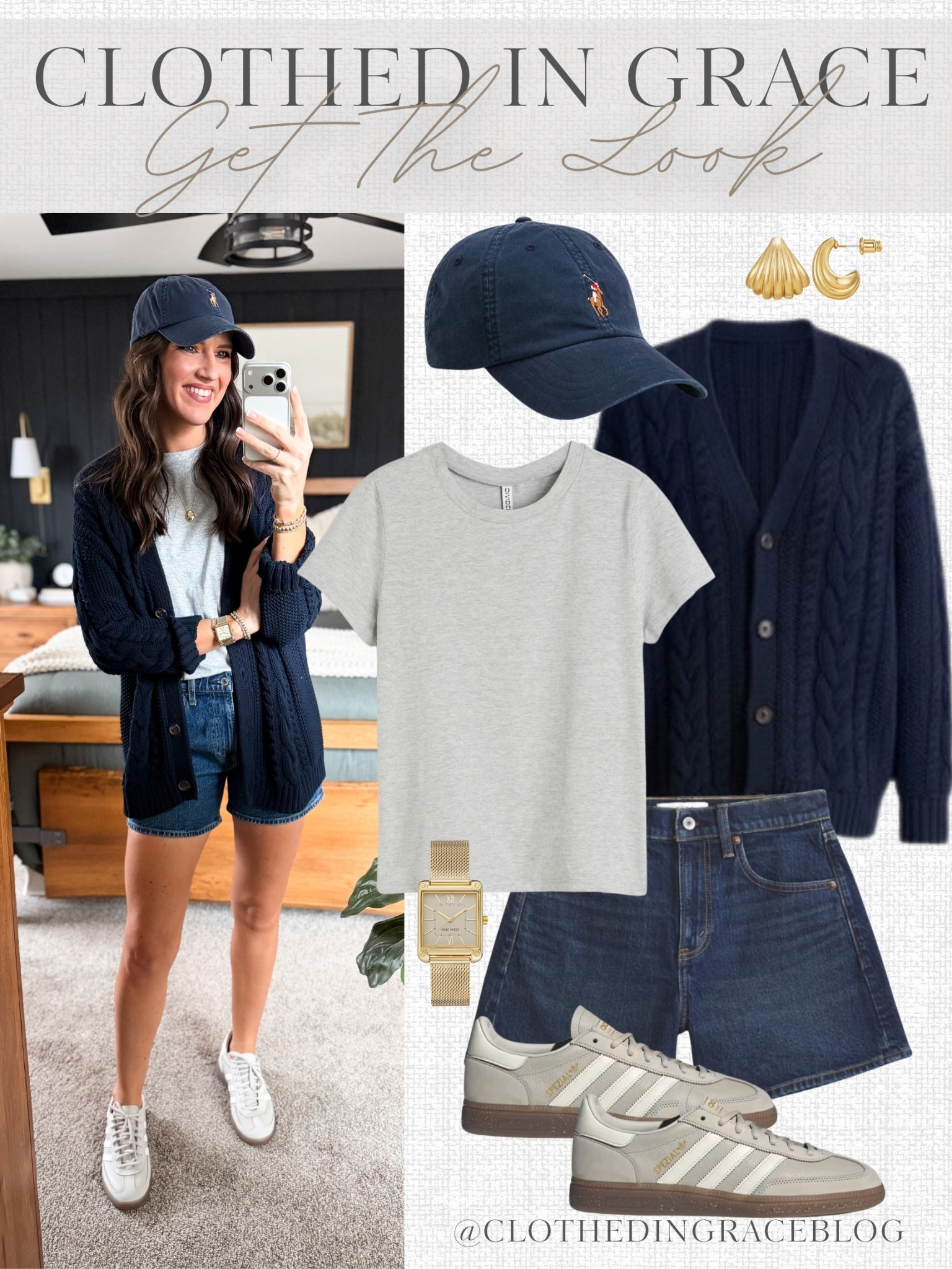 Capsule Wardrobe Styling 

Shorts - size 27 
Tee - small
Cardigan - small (oversized fit) 