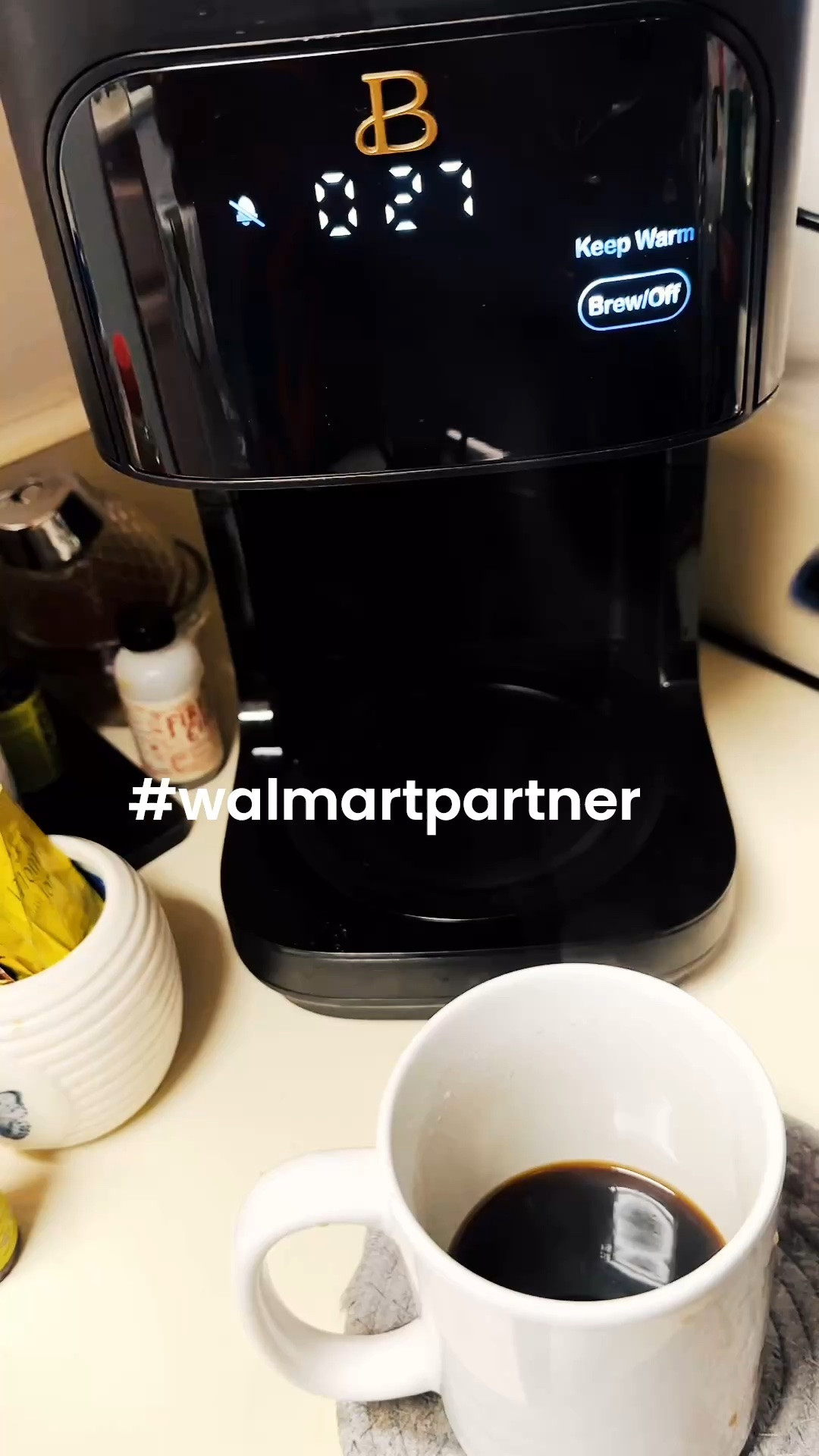 Elevate your morning routine with the stunning Beautiful by Drew Barrymore 12-Cup Programmable Coffee Maker available on Walmart! ✨ Featuring a gorgeous touch-activated display, customizable brew strengths, and a 24-hour programming timer, it looks as amazing on your counter as it brews. Grab yours today for just <$54.96! ☕️💖 #walmartpartner#BeautifulByDrew @Walmart #CoffeeLover #KitchenDecor

#LTKmorningroutine #LTKvlog #LTKHome