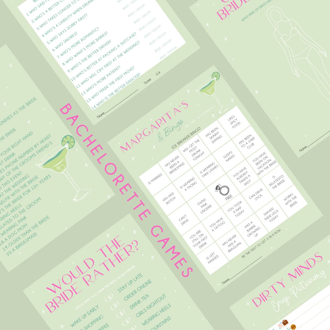 Margarita and Matrimony Bachelorette Game Bachelorette Game - Etsy | Etsy (US)