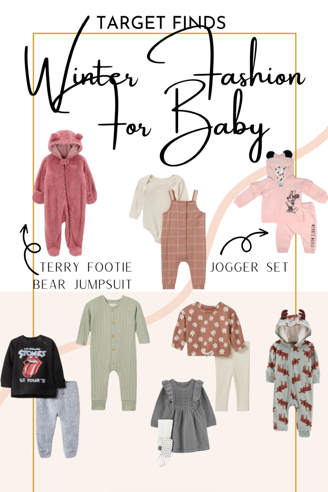 Cute and cozy winter fashions finds for baby! All available at Target! 
#teddybearterryonesie #winterfashion #babyfit #minniemouse #2pieceset

#LTKkids #LTKGiftGuide #LTKunder50