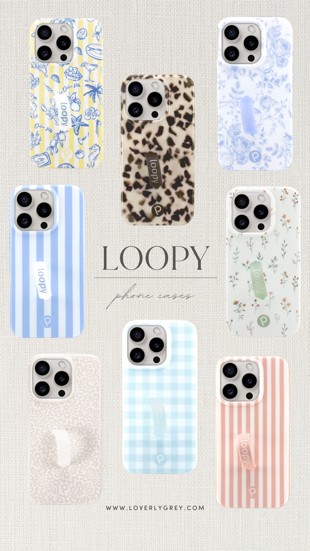 I always have my phone in a @Loopycases ! They have so many cute patterns currently - I just got the pink stripe one and love it! Use code LOVERLY10 for 10% off!

Loverly Grey, loopy case, iphone case, phone case 

 #LTKSaleAlert