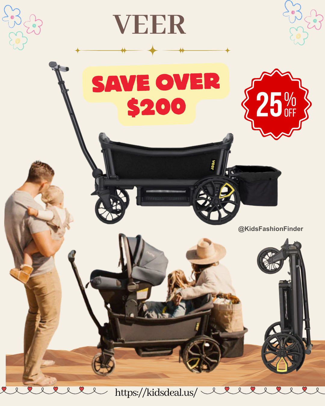 🏕️🚗 Veer All-Terrain Cruiser Bundle — BIG SALE! ✨

The stroller wagon parents rave about is now 25% OFF 😍
💰 $624.93 (was $839) — save over $200!

Built for family adventures, the Veer Cruiser combines the comfort of a premium stroller with the rugged fun of a wagon 🙌

✔️ All-terrain wheels for smooth rides 🛞
✔️ Spacious seating for little explorers 👧👦
✔️ Includes Foldable Storage Basket 🧺
✔️ Perfect for parks, beaches, zoos & travel 🌳🏖️

⚠️ Discontinued style — shop now for the best selection!

#VeerCruiser #StrollerWagon #FamilyAdventure #BabyGear #MomLife #TravelWithKids #OutdoorFamily #MomFinds #DealAlert #LTKFamily 🚗💛

#LTKTravel #LTKBaby #LTKKids