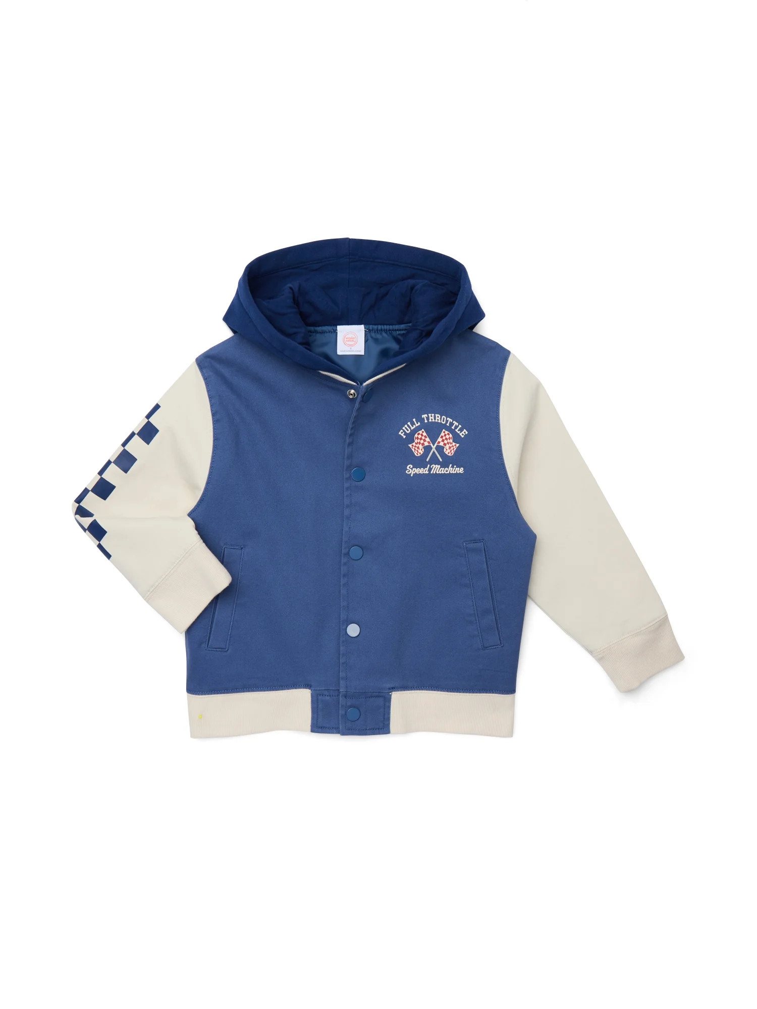 Wonder Nation Little Boy Long Sleeve Bomber Jacket, Sizes 4-10 | Walmart (US)
