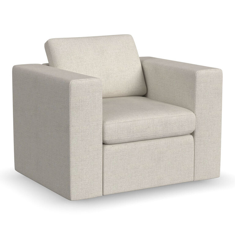 Raleigh Chenille Track Arm Upholstered Modular Chair | World Market