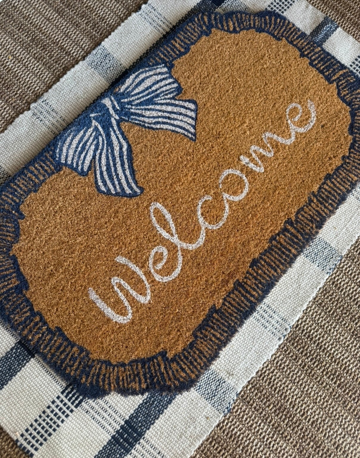 ✨⬇️ under $25 combo
$14 doormat + $10 layering rug to match 💙

love that this combo works for more than just one season — such an easy entry update without spending much

the doormat is in 1000+ carts right now from the new drop 💙
it WILL sell out 

#LTKHome #LTKdayinmylife