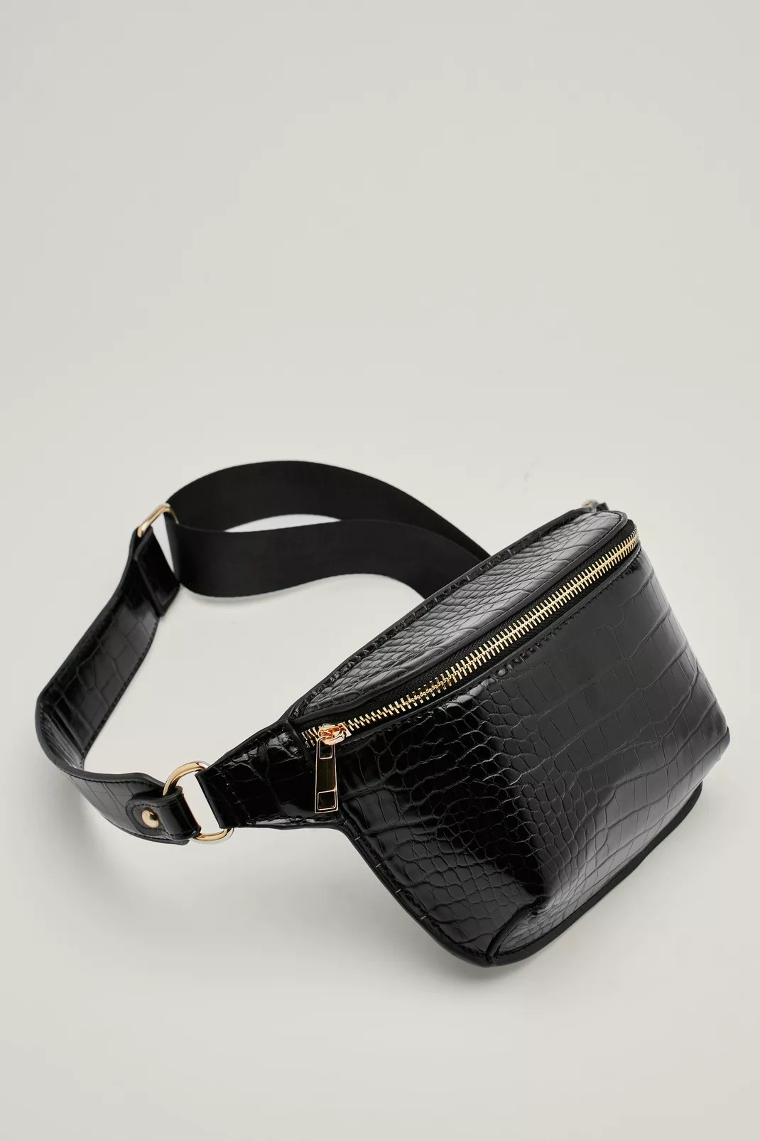 Croc Faux Leather Structured Fanny Pack | Nasty Gal (US)