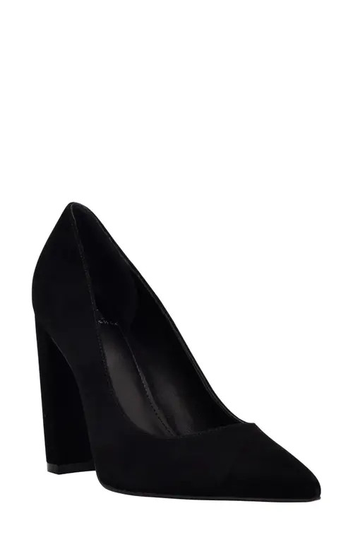 Marc Fisher LTD Abilene Pointed Toe Pump in Black Suede at Nordstrom, Size 9 | Nordstrom