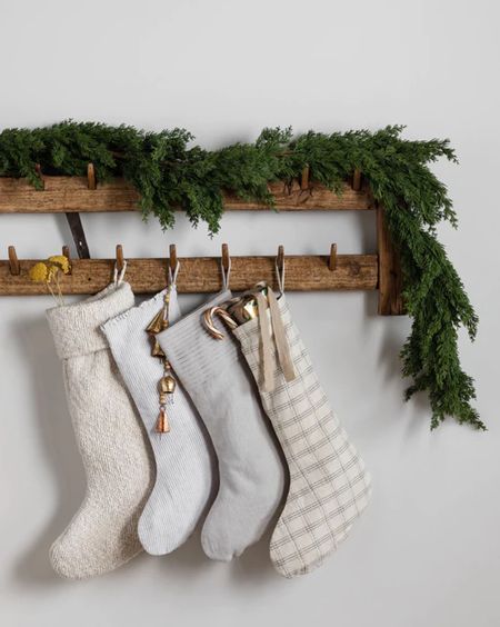 Christmas decor, holiday decor, McGee and co, studio McGee, garland, stockings, brass bells 

#LTKhome #LTKsalealert #LTKstyletip