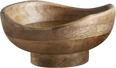 47th & Main Smooth Carved Modern Bowl, Large, Mango Wood | Amazon (US)