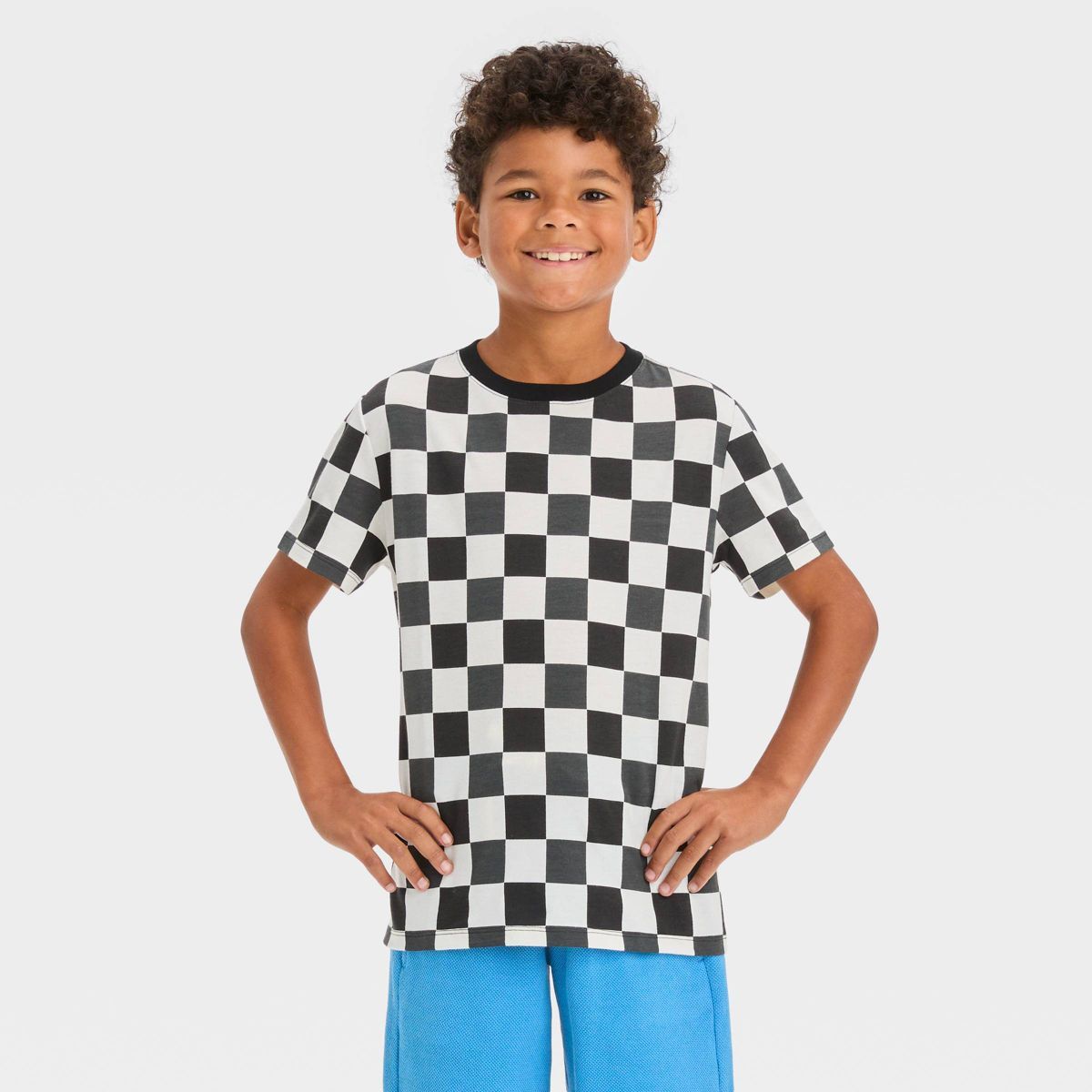 Boys' Short Sleeve Printed T-Shirt - Cat & Jack™ Cream L | Target