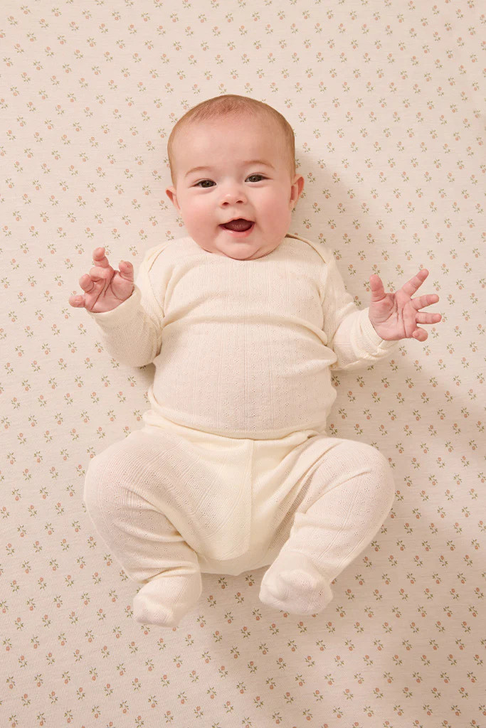 Cream Pointelle Baby Sleep Set | Solly Baby