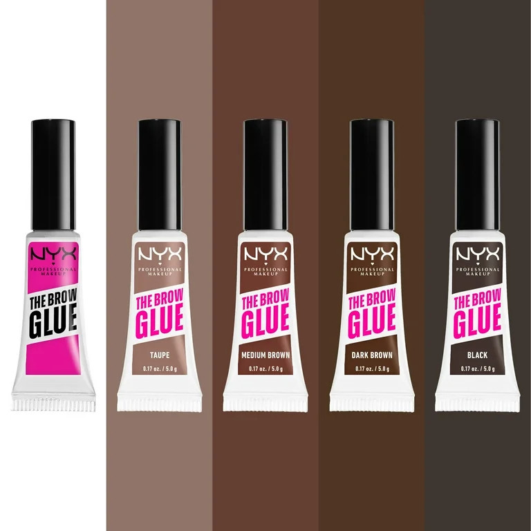 Nyx Professional Makeup Brow Glue, Extreme Hold Eyebrow Gel, Clear, 0.17 oz | Walmart (US)