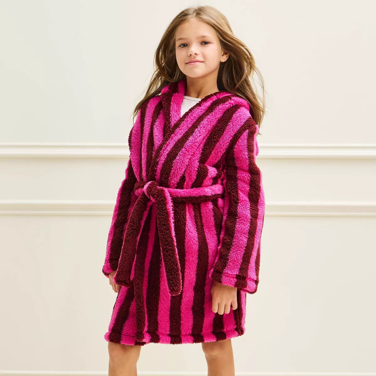 Girls' Striped Robe - Cat & Jack\u2122 Pink M | Target