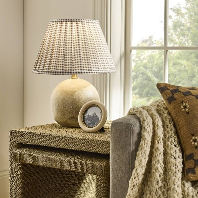 Round Faux Wood Lamp Base Brown - Threshold™ designed with Studio McGee | Target