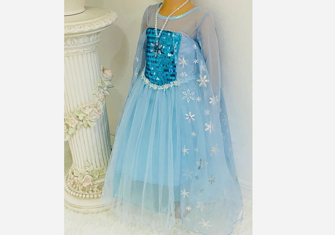 Ice Queen Princess Dress up Costume Set for Girls Inspired by Frozen's Elsa - Etsy | Etsy (US)