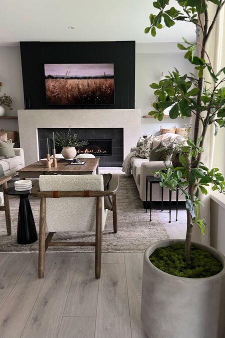 Current living room view. Earthy neutrals..is what I love! 
Home decor inspiration, modern organic home 

#LTKhome