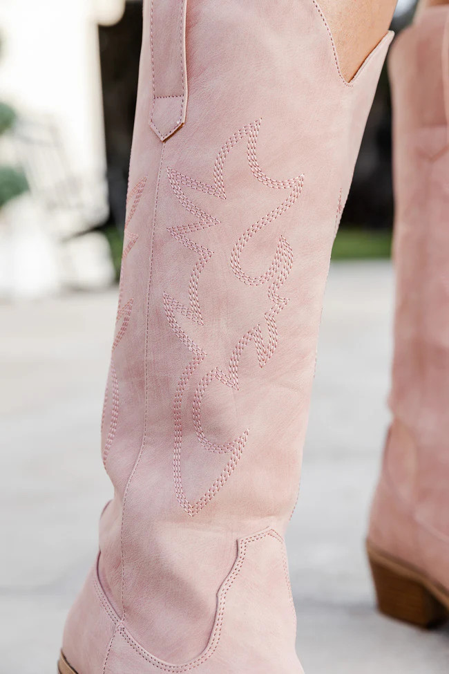 Charlotte Pink Leather Cowboy Boots FINAL SALE | Pink Lily