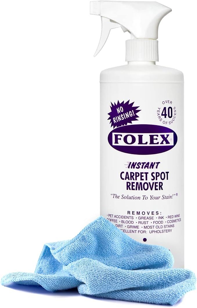 Black Swan Blue Microfiber Cloth Bundle with FOLEX Instant Carpet Spot Remover 32oz | Amazon (US)