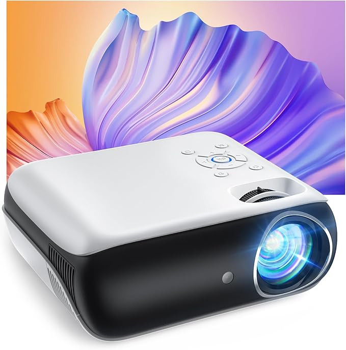HAPPRUN Projector, Native 1080P Bluetooth Projector, Portable Outdoor Movie Projector, Full HD Mi... | Amazon (US)