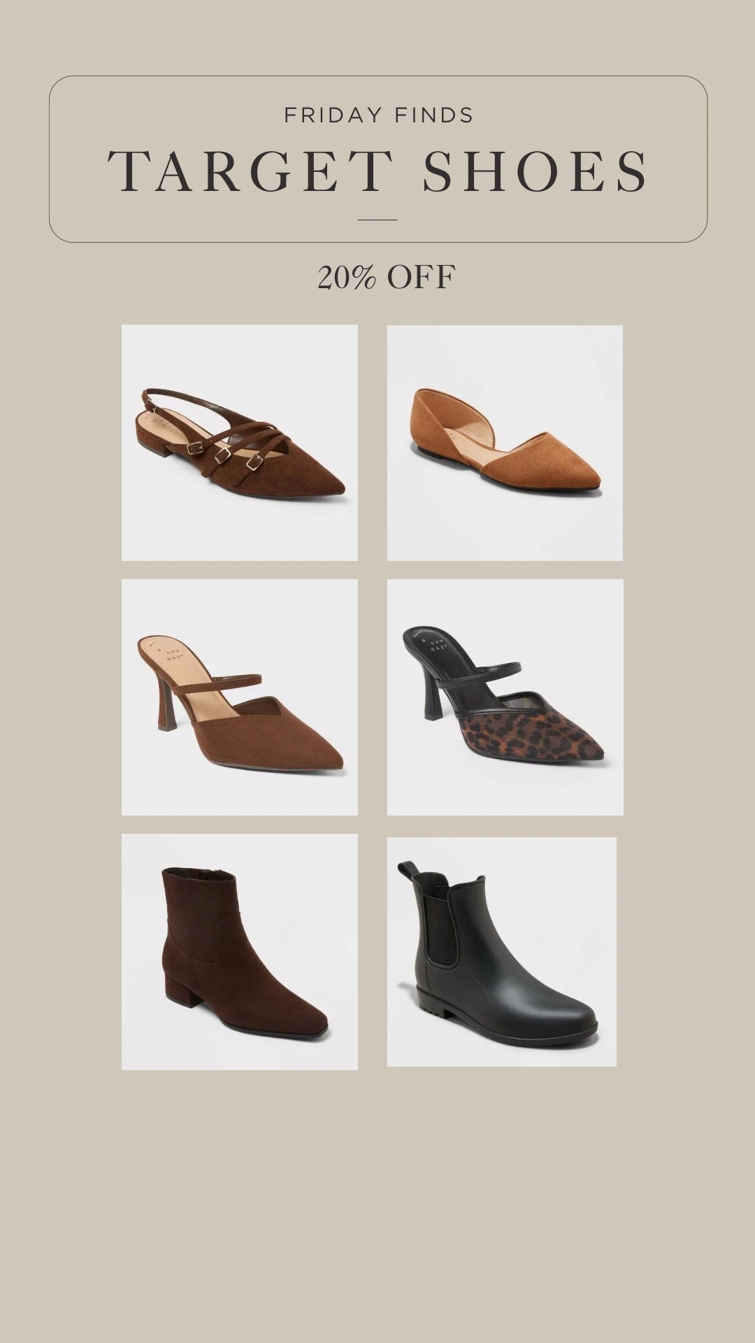 Target Shoes - 20% off! #targetstyle 

#LTKFindsUnder50 #LTKSaleAlert #LTKStyleTip