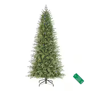 Home Decorators Collection 7.5 ft. Pre-Lit LED Grand Duchess Fir Slim Artificial Christmas Tree 2... | The Home Depot