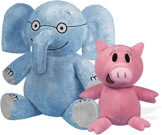YOTTOY Mo Willems Collection | Pair of Elephant & Piggie Soft Stuffed Animal Plush Toys – 7” ... | Amazon (US)