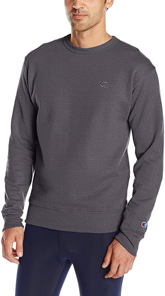 Champion Men's Powerblend Fleece Pullover Sweatshirt | Amazon (US)