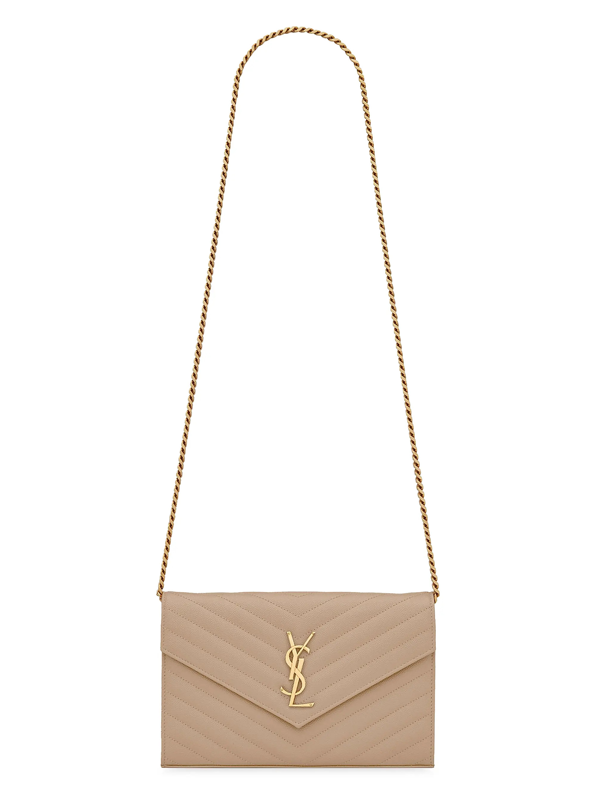 Classic Cassandre Chain Wallet in Grain De Poudre Leather | Saks Fifth Avenue
