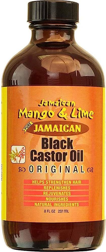 [JAMAICAN MANGO&LIME] PURE ORGANIC BLACK CASTOR OIL TREATMENT ORIGINAL 8OZ | Amazon (US)