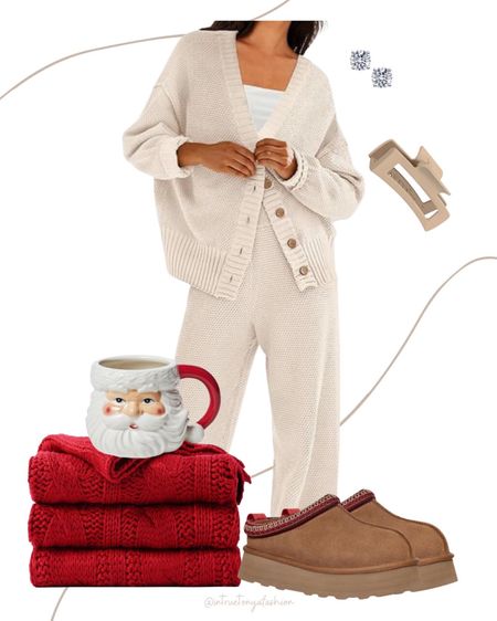 Winter Outfit Ideas with a 2 piece loungewear set, ugg tazz slipper look a likes, and red winter throw blanket and Santa mug. 



Winter outfits| amazon winter outfit | winter travel outfit| winter dinner outfit | casual winter outfits | winter fashion | size 4-6 | cold weather outfits | winter outfit ideas | layering outfit for the cold| winter fashion 2024 | outfit inspo | outfit ideas | winter outfits amazon | boots | leggings outfits winter | casual outfit Ideas | amazon deal | amazon on sale | amazon handbags | amazon shoes | gift guide for her, gift guide, gift ideas, gifts for mom, sister gifts, best friend gifts, sister gift guide, gift guide for best friend, Christmas gifts for her, her gift guide,

#LTKsalealert #LTKGiftGuide #LTKCyberWeek