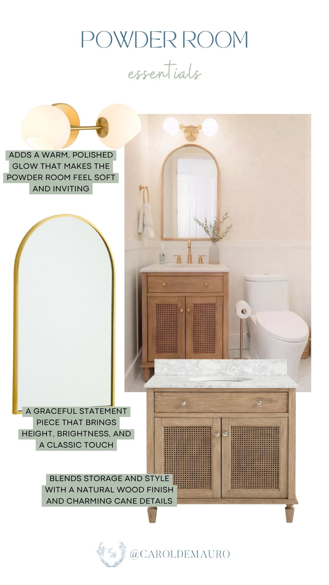 powder room, home styling, vanity finds, arch mirror, vanity lighting, wall sconce, furniture finds, bathroom renovation

#LTKHome