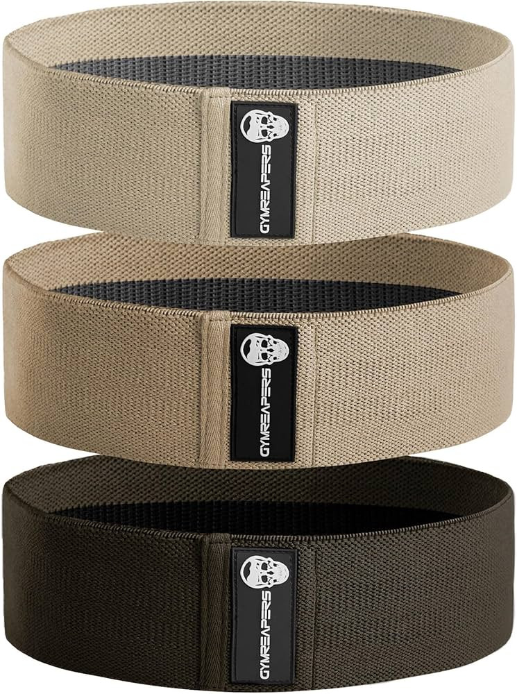 Hip Bands for Booty Workouts | Non Slip Fabric Band Set with 3 Levels - Resistance Bands for Legs... | Amazon (US)