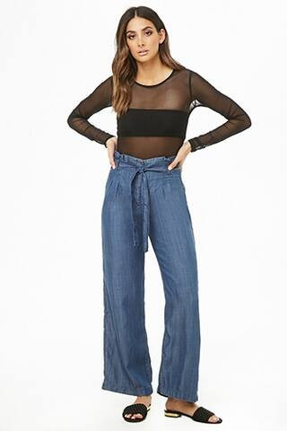 Chambray Paperbag Pants | Forever 21 (US)