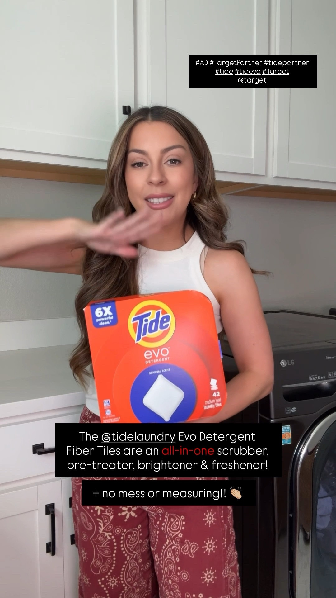 #ad Moms, meet your newest laundry hack! Finally an all-in-one scrubber, pre-treater, brightener and freshener that ACTUALLY works. From the never ending toddler stains, to pet accidents and/or stinky uniforms… trust me when I say the new @tidelaundry Evo Detergent Fiber Tiles from @Target will be your go to. They instantly dissolve in water and have made my time in the laundry room much more efficient. Grab yours via my LTK Shop today! #TargetPartner #TidePartner #tide #tidevo #Target  

@Shop.LTK #liketkit 
https://rstyle.me/+EnG5bHLS9R4D_AJLN4Clwg

#LTKdayinmylife #LTKmomlife #LTKKids