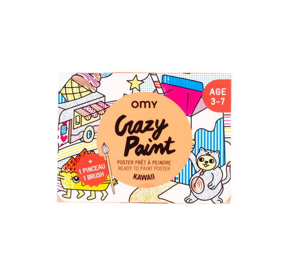 Crazy Paint Pocket Poster- Kawaii by OMY | Mochi Kids