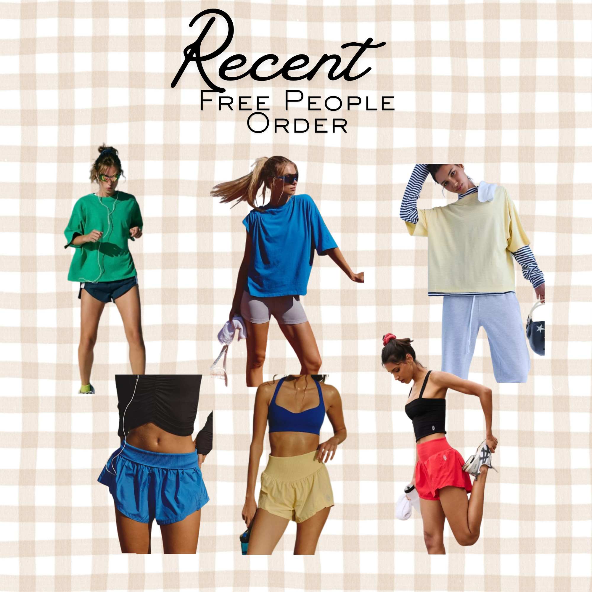 My Recent Free People Order. I'm ready for summer. 

 #LTKdayinmylife #LTKgrwm #LTKSeasonal