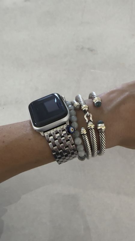 Favorite Apple Watch band and David yurman bracelets  

#LTKFindsUnder100 #LTKFindsUnder50