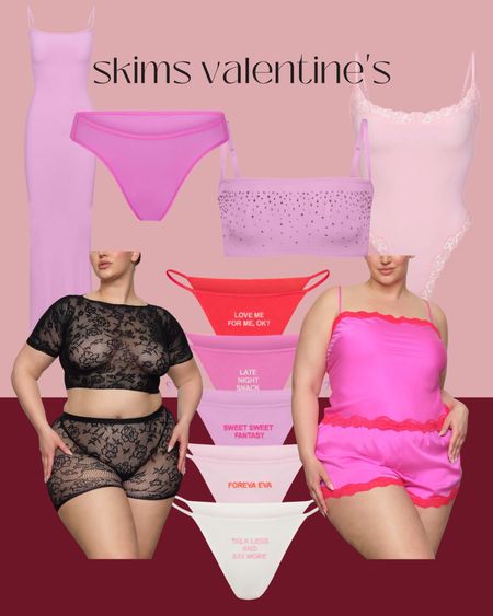 Skims Valentine’s Day finds. Skims Valentine’s Day ootd valentines outfit. Lingerie. Pajamas 

#LTKcurves #LTKGiftGuide #LTKSeasonal