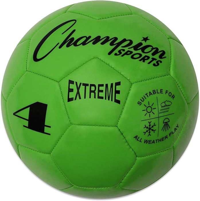 Champion Sports Extreme Series Soccer Ball – Sizes 3, 4, 5, Soft Touch, All Weather, High Air R... | Amazon (US)