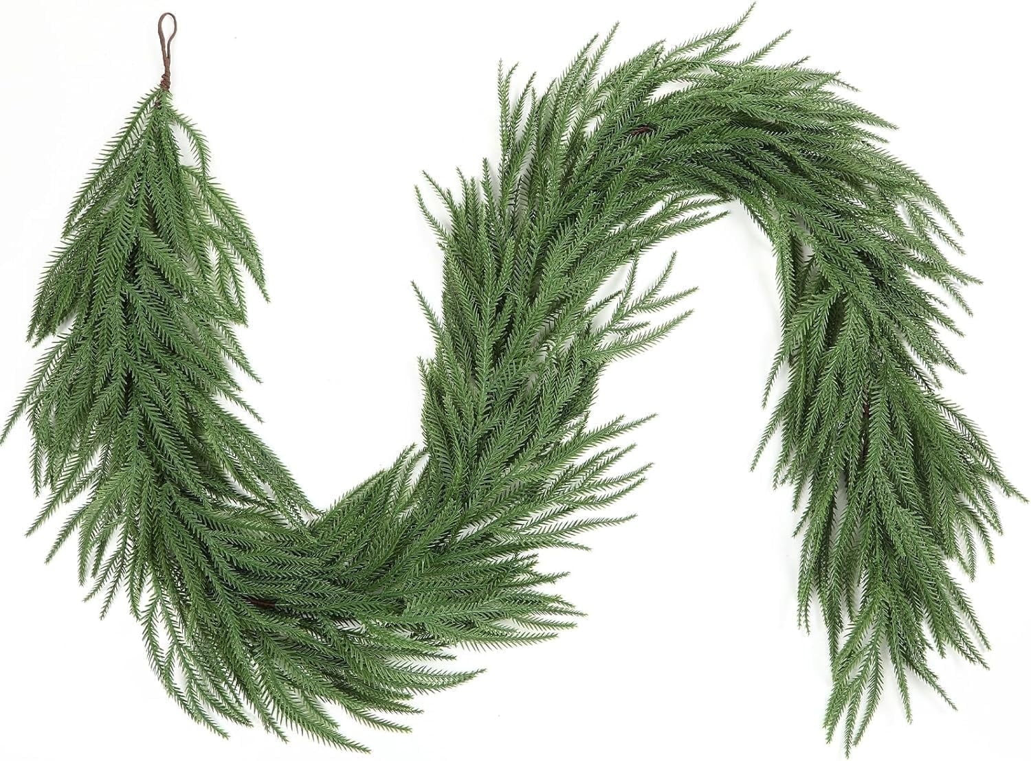 9FT Real Touch PE Christmas Garland, Full and Lifelike Holiday Decoration for Indoor & Outdoor Us... | Walmart (US)