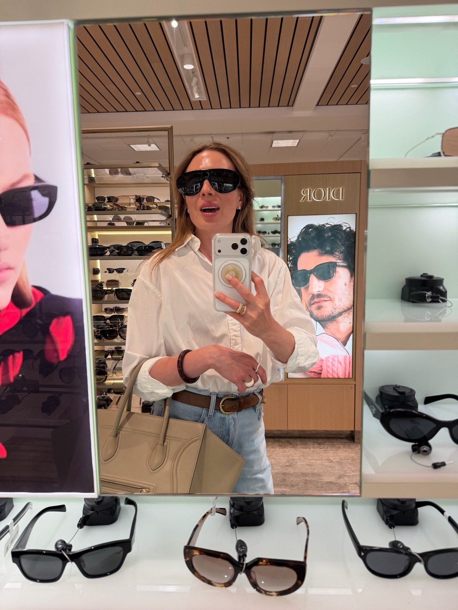 It’s the summer of oversized sunglasses and I’m still looking for the perfect pair. 😎 
Trying on Celine Triumph aviator sunglasses 🕶️

#LTKSeasonal #LTKTravel #LTKSwim