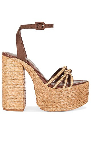 Mehla Platform Sandal in Brown | Revolve Clothing (Global)