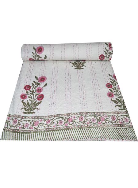 Indian block print blanket