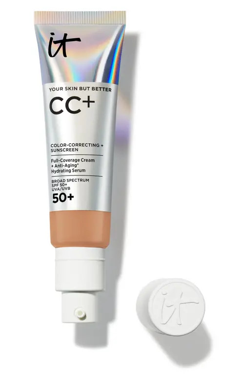 IT Cosmetics CC+ Color Correcting Full Coverage Cream SPF 50+ in Tan at Nordstrom, Size 0.4 Oz | Nordstrom